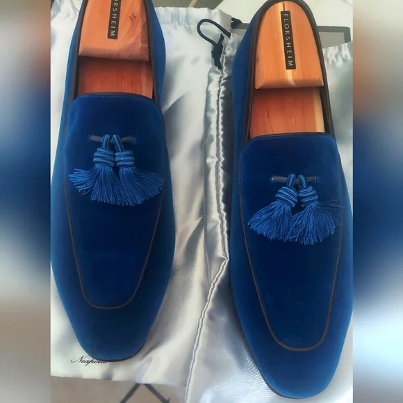 MaxVerre | Shoes | Max Verre Blue Velvet Sz 42 | Poshmark display picture 1